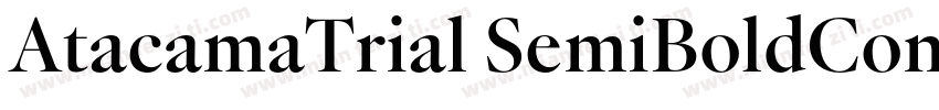 AtacamaTrial SemiBoldContrastotf字体转换